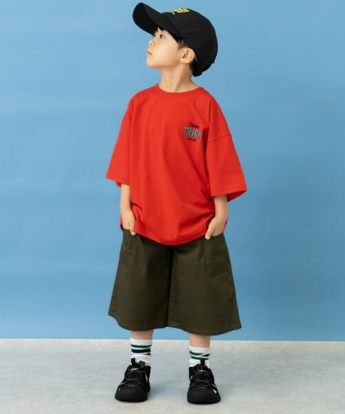 and D.petitmain / アンドディー. プティマイン Tシャツ | 【親子リンク】バックロゴ刺繍ビック半袖Tシャツ | 詳細2