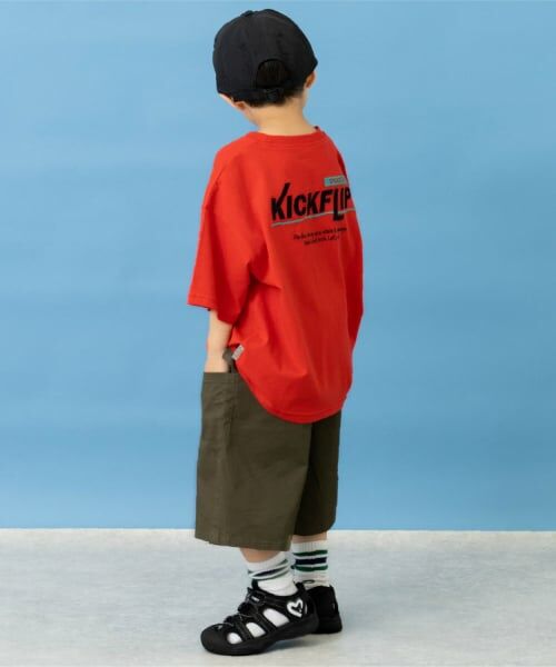 and D.petitmain / アンドディー. プティマイン Tシャツ | 【親子リンク】バックロゴ刺繍ビック半袖Tシャツ | 詳細4