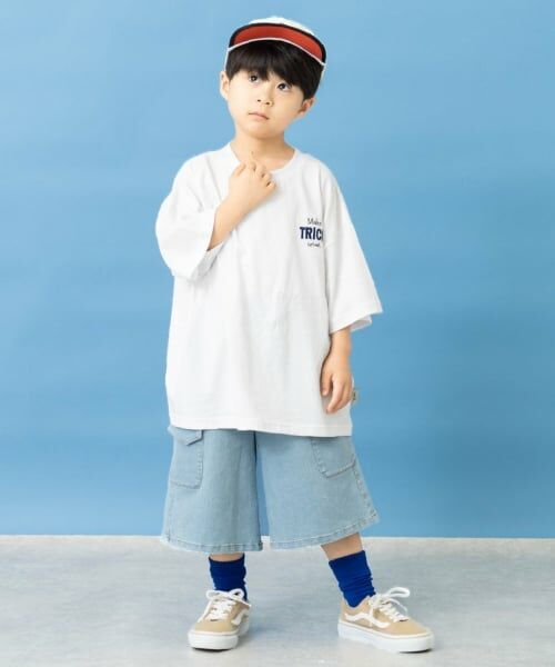 and D.petitmain / アンドディー. プティマイン Tシャツ | 【親子リンク】バックロゴ刺繍ビック半袖Tシャツ | 詳細8
