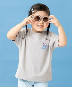 and D.petitmain / アンドディー. プティマイン Tシャツ | 【綿100】【365D.】アソートビーチプリント半袖Tシャツ
