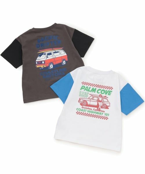 and D.petitmain / アンドディー. プティマイン Tシャツ | 【綿100%】【365D.】アソートドライブプリント半袖Tシャツ | 詳細19