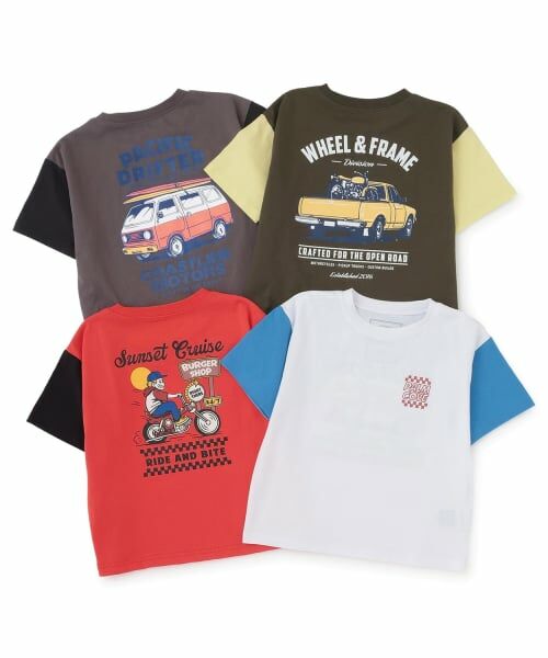 and D.petitmain / アンドディー. プティマイン Tシャツ | 【綿100%】【365D.】アソートドライブプリント半袖Tシャツ | 詳細21