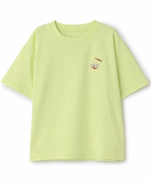 and D.petitmain / アンドディー. プティマイン Tシャツ | 【綿100%】【365D】アソートワンポイントししゅう半袖Tシャツ(黄)