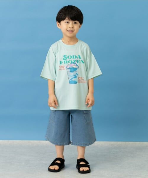 and D.petitmain / アンドディー. プティマイン Tシャツ | アソート濡れると色が変わるプリント半袖Tシャツ | 詳細10