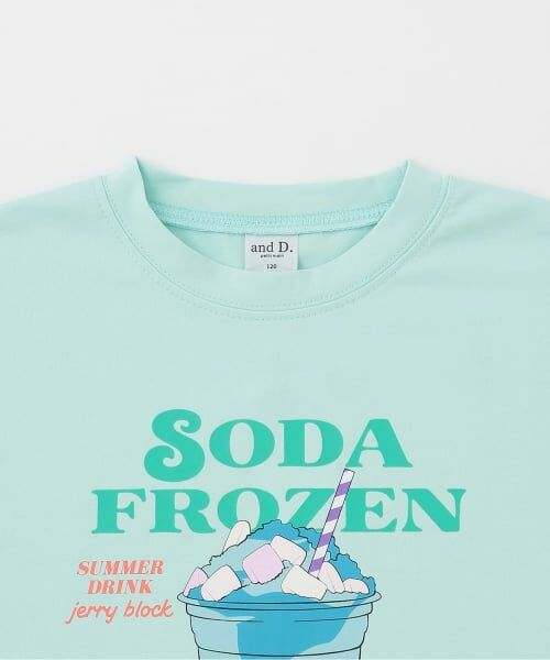 and D.petitmain / アンドディー. プティマイン Tシャツ | アソート濡れると色が変わるプリント半袖T | 詳細3