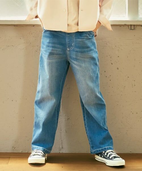and D.petitmain / アンドディー. プティマイン その他パンツ | 【予約商品】【親子リンク】ペインターパンツ(ライト ブルー)