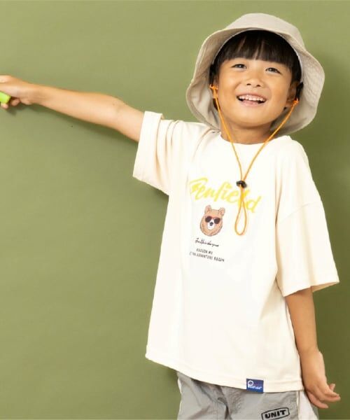 and D.petitmain / アンドディー. プティマイン Tシャツ | 【Penfield】【親子リンク】【接触冷感】キッズアソートベア半袖Tシャツ（オフ ホワイト）
