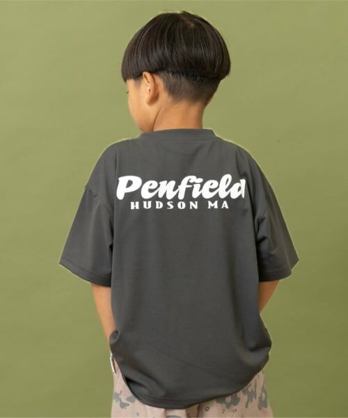 and D.petitmain / アンドディー. プティマイン Tシャツ | 【Penfield】【親子リンク】【接触冷感】キッズアソートベア半袖Tシャツ（チャコール）