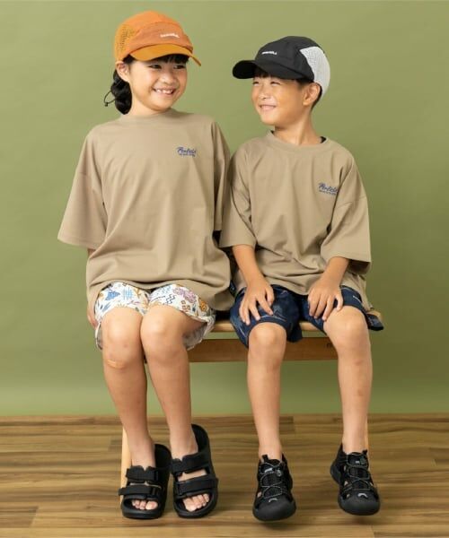 and D.petitmain / アンドディー. プティマイン Tシャツ | 【Penfield】【親子リンク】【接触冷感】キッズメッセージロゴバックBIG Tシャツ | 詳細11