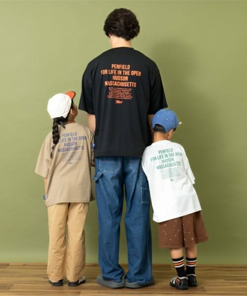 and D.petitmain / アンドディー. プティマイン Tシャツ | 【Penfield】【親子リンク】【接触冷感】キッズメッセージロゴバックBIG Tシャツ | 詳細13
