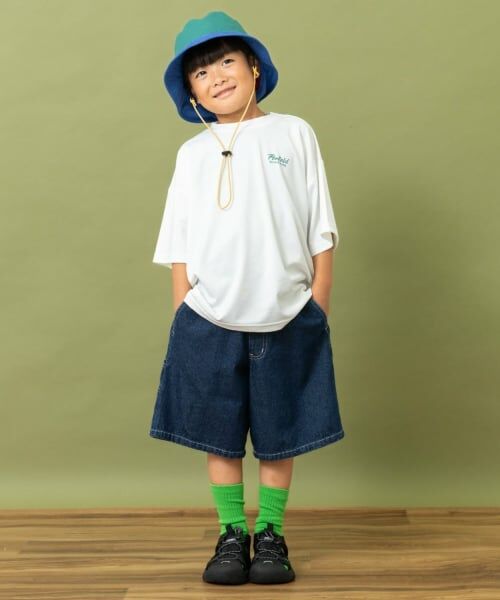 and D.petitmain / アンドディー. プティマイン Tシャツ | 【Penfield】【親子リンク】【接触冷感】キッズメッセージロゴバックBIG Tシャツ | 詳細2