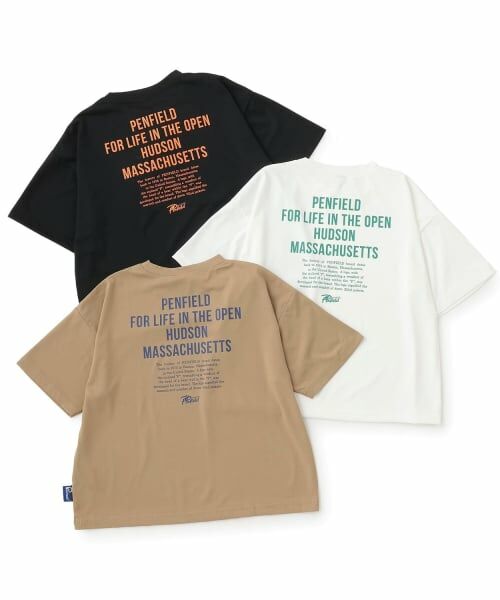 and D.petitmain / アンドディー. プティマイン Tシャツ | 【Penfield】【親子リンク】【接触冷感】キッズメッセージロゴバックBIG Tシャツ | 詳細23