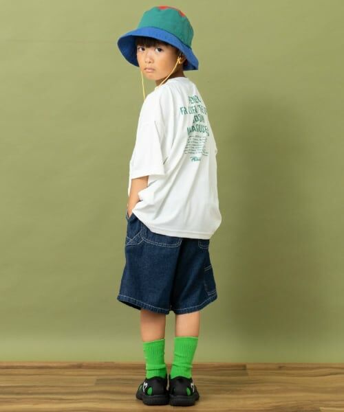 and D.petitmain / アンドディー. プティマイン Tシャツ | 【Penfield】【親子リンク】【接触冷感】キッズメッセージロゴバックBIG Tシャツ | 詳細4
