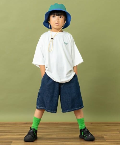 and D.petitmain / アンドディー. プティマイン Tシャツ | 【Penfield】【親子リンク】【接触冷感】キッズメッセージロゴバックBIG Tシャツ | 詳細5