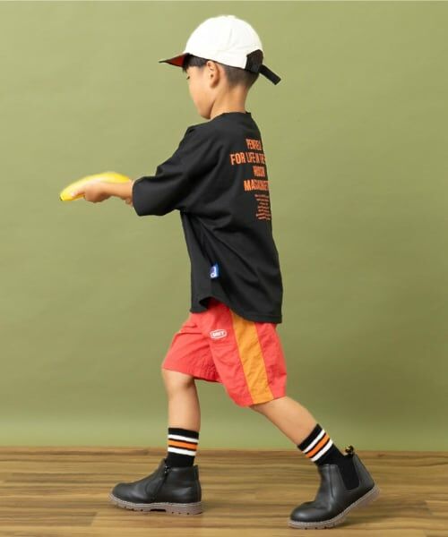 and D.petitmain / アンドディー. プティマイン Tシャツ | 【Penfield】【親子リンク】【接触冷感】キッズメッセージロゴバックBIG Tシャツ | 詳細7