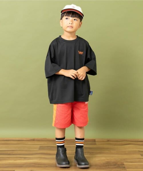 and D.petitmain / アンドディー. プティマイン Tシャツ | 【Penfield】【親子リンク】【接触冷感】キッズメッセージロゴバックBIG Tシャツ | 詳細8