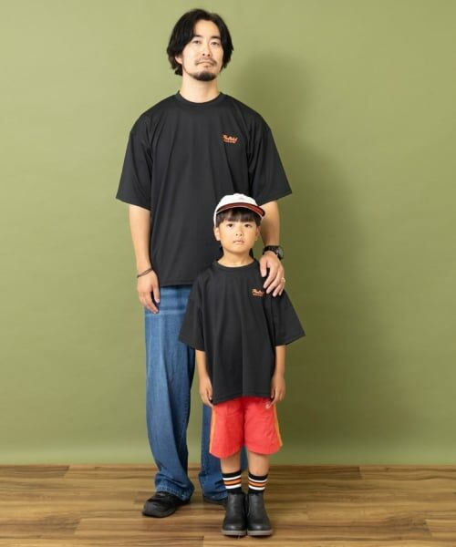 and D.petitmain / アンドディー. プティマイン Tシャツ | 【Penfield】【親子リンク】【接触冷感】キッズメッセージロゴバックBIG Tシャツ | 詳細9