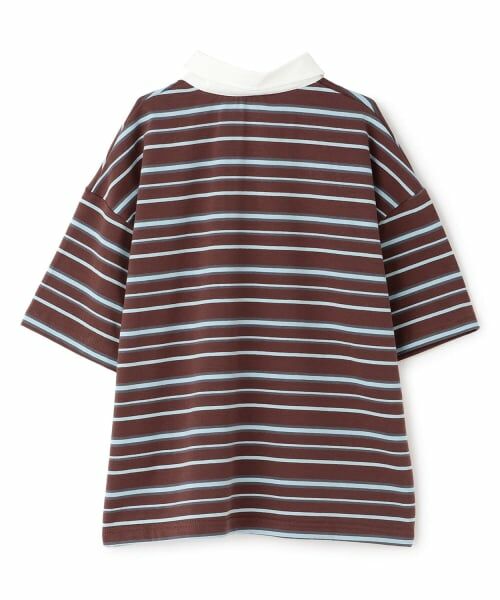 and D.petitmain / アンドディー. プティマイン Tシャツ | マルチボーダービッグシルエット半袖ラガーシャツ | 詳細1