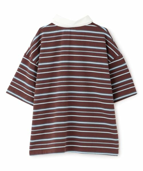 and D.petitmain / アンドディー. プティマイン Tシャツ | マルチボーダービッグシルエット半袖ラガーシャツ | 詳細11