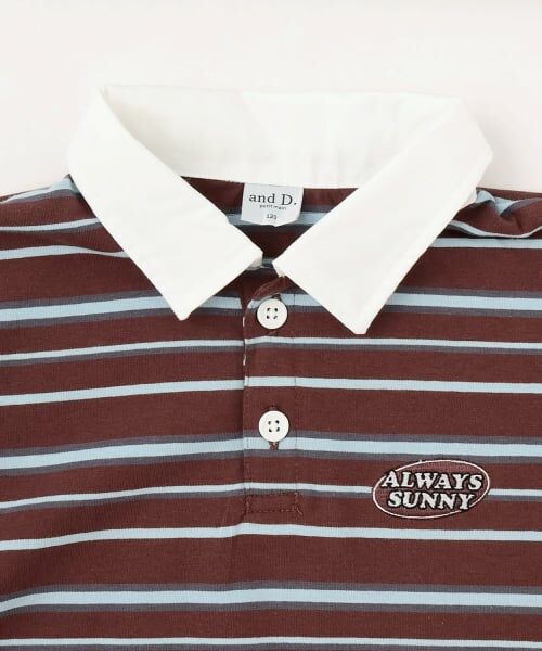 and D.petitmain / アンドディー. プティマイン Tシャツ | マルチボーダービッグシルエット半袖ラガーシャツ | 詳細17