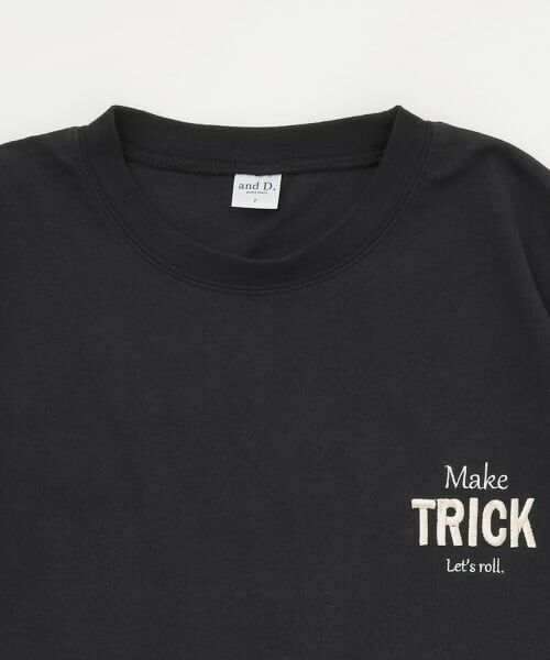and D.petitmain / アンドディー. プティマイン Tシャツ | 【親子リンク】DADバックロゴ刺繍ビック半袖Tシャツ | 詳細7