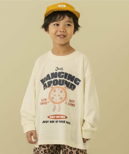 and D.petitmain / アンドディー. プティマイン Tシャツ | 【365D.】OFUZAKEワイド長袖Tシャツ（オフ ホワイト）