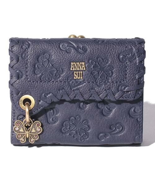 ANNA SUI / アナスイ 財布・コインケース・マネークリップ | ダリア 外口金二つ折り財布（ブルー）