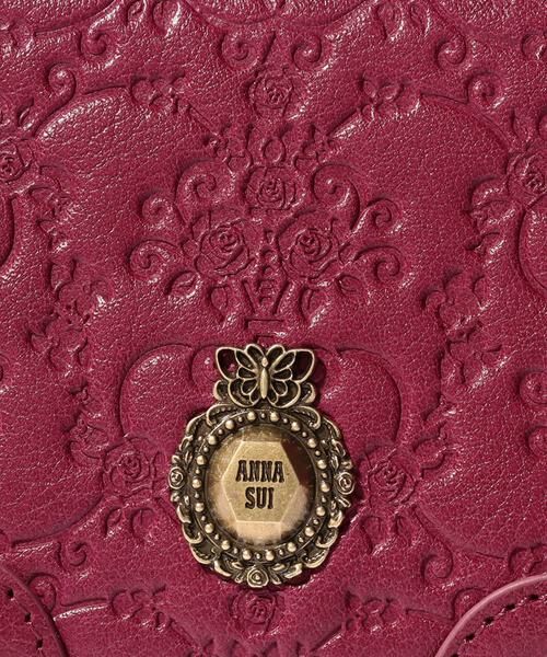 ANNA SUI / アナスイ カードケース・名刺入れ・定期入れ | ヴィンテージローズ　マルチケース ワイン4 | 詳細8