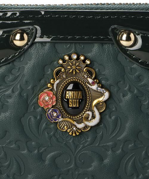 ANNA SUI / アナスイ 財布・コインケース・マネークリップ | セルパン ラウンド長財布 レッド | 詳細10