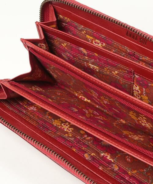 ANNA SUI / アナスイ 財布・コインケース・マネークリップ | セルパン ラウンド長財布 レッド | 詳細6