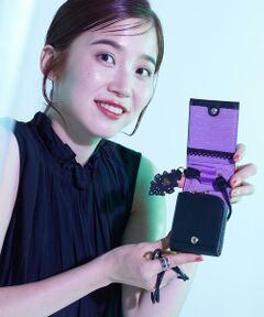 ANNA SUI / アナスイ ポーチ | エニータイム ショルダー付きミニマルチケース パープル