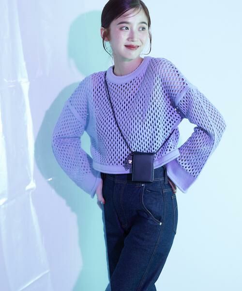 ANNA SUI / アナスイ ポーチ | エニータイム ショルダー付きミニマルチケース パープル | 詳細18