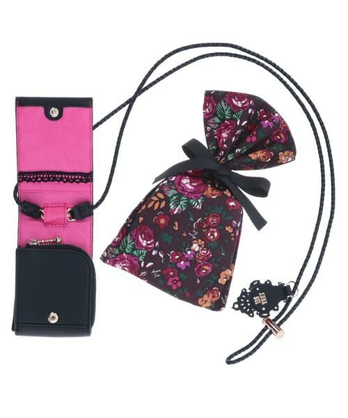 ANNA SUI / アナスイ ポーチ | エニータイム ショルダー付きミニマルチケース パープル | 詳細19