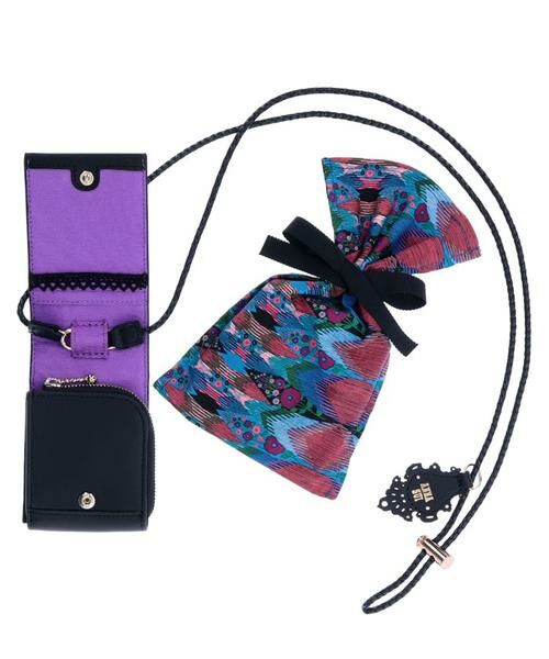 ANNA SUI / アナスイ ポーチ | エニータイム ショルダー付きミニマルチケース パープル | 詳細22