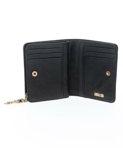 【新品未使用】ANNA SUI リーブル 内Lファスナー二つ折り財布 パープル ANNA SUI 財布 リーブル 内Lファスナー二つ折り財布 レディース