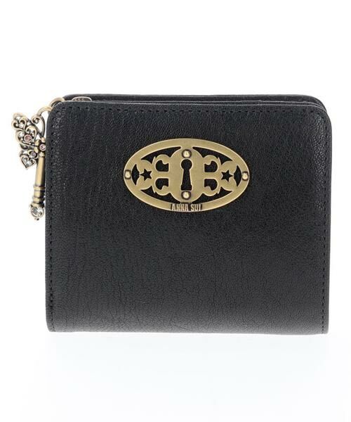 ANNA SUI / アナスイ 財布・コインケース・マネークリップ | ドリーム Lファスナー二つ折り財布 ラベンダー（ブラック）