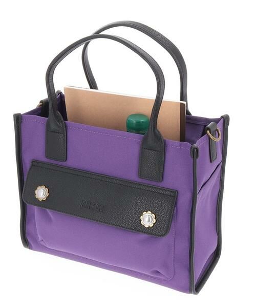 ANNA SUI / アナスイ トートバッグ | ヴィンテージボタン 2wayトート パープル | 詳細20