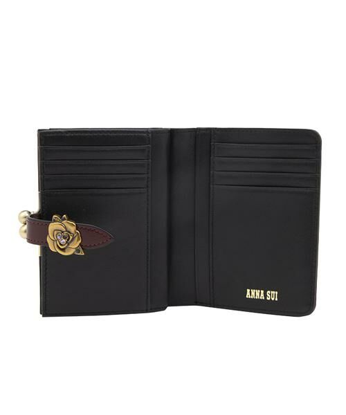 【新品タグ付き】アナスイ ブルボン二つ折り財布 ワイン ANNA SUI 財布 ブルボン 二つ折り財布 レディース : ZOZOTOWN