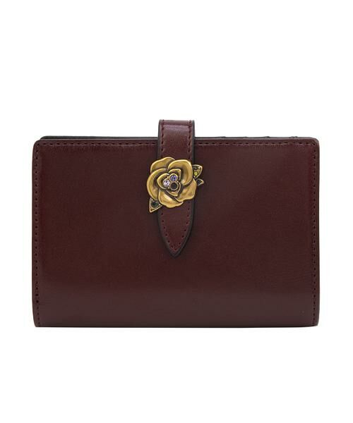 ANNA SUI/アナスイ ブルボン 二つ折り財布 ワイン F ANNA SUI/アナスイ ブルボン 二つ折り財布 ワイン F
