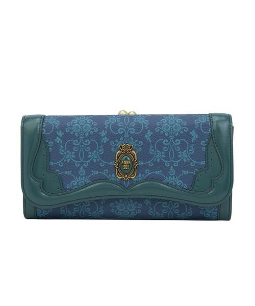ANNA SUI/アナスイ アナスイ ANNA SUI リーブル 口金長財布 ネイビー F ANNA SUI/アナスイ アナスイ ANNA SUI リーブル 口金長財布 ネイビー F