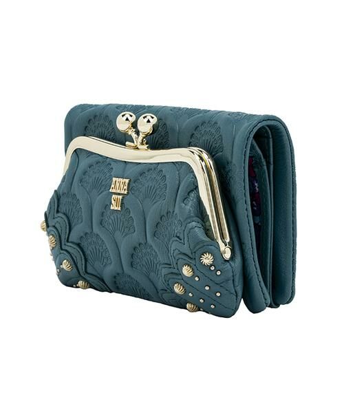 新品未使用　ANNASUI アナスイ　ピーコック 二つ折り口金長財布 アナスイ ANNA SUI ピーコック 二つ折り口金長財布