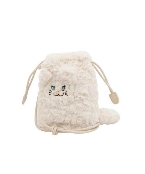 ANNA SUI/アナスイ アナスイ ANNA SUI TITI&フレンズ ミニショルダーバッグ アイボリー F ANNA SUI/アナスイ アナスイ ANNA SUI TITI&フレンズ ミニショルダーバッグ アイボリー F