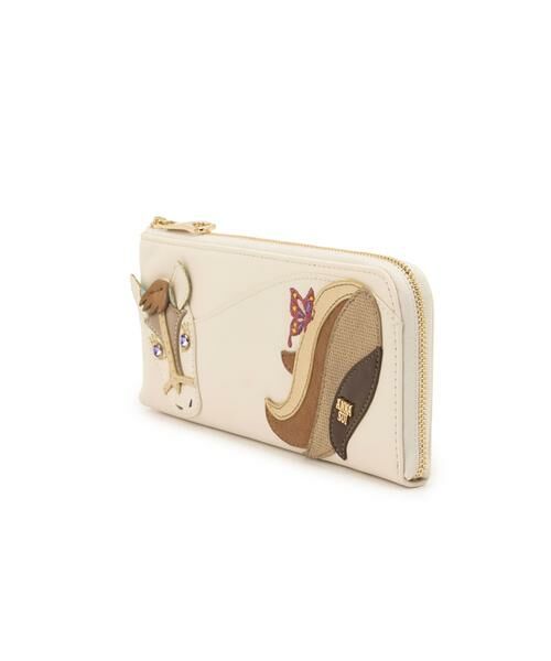 ANNA SUI / アナスイ 財布・コインケース・マネークリップ | アナスイ ANNA SUI バタフライポニー 薄マチ長財布 | 詳細1