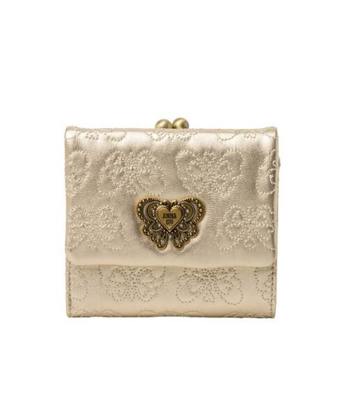 ANNA SUI / アナスイ 財布・コインケース・マネークリップ | アナスイ ANNA SUI チェイス 口金二つ折り財布（ゴールド）