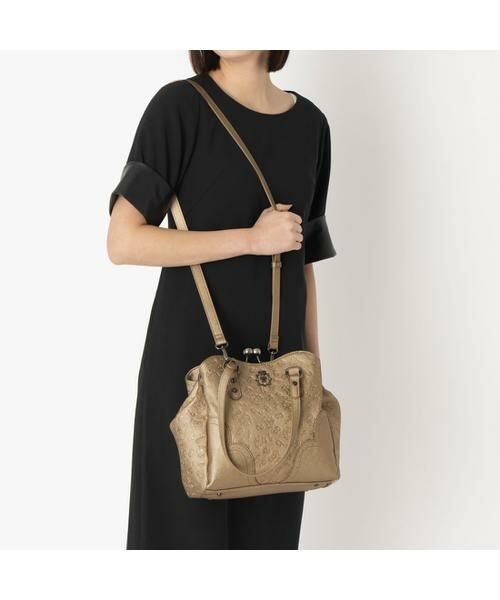 ANNA SUI / アナスイ ショルダーバッグ | アナスイ ANNA SUI ノーブル 2way口金ハンドバッグ | 詳細19