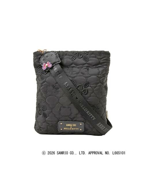ANNA SUI / アナスイ ショルダーバッグ | アナスイ ANNA SUI HELLO KITTY ミニショルダーバッグ（ブラック）