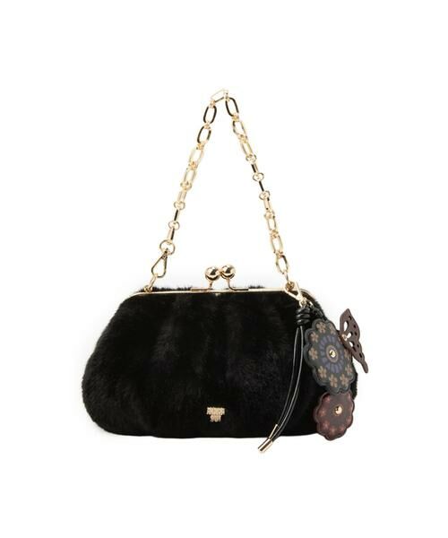 ANNA SUI / アナスイ ハンドバッグ | アナスイ ANNA SUI コティ 2way口金バッグ（ブラック）