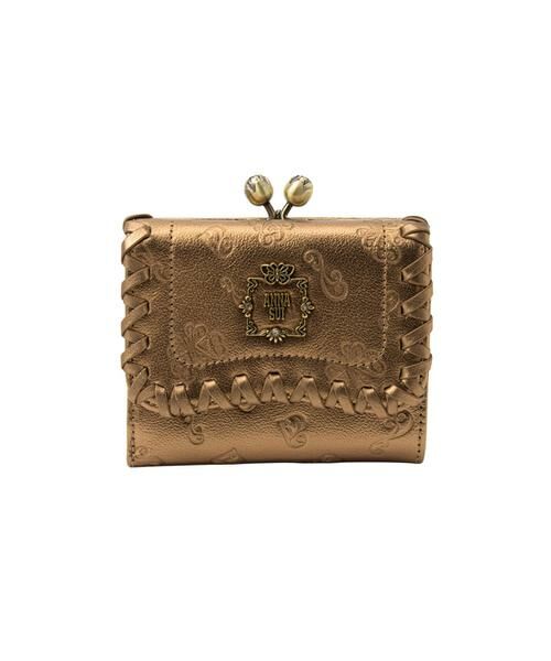 ANNA SUI / アナスイ 財布・コインケース・マネークリップ | アナスイ ANNA SUI リンダ 口金二つ折り財布（ブロンズ）