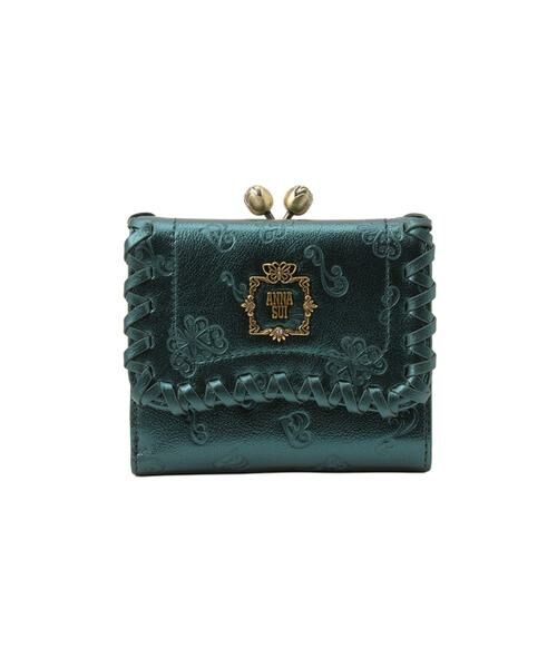 ANNA SUI / アナスイ 財布・コインケース・マネークリップ | アナスイ ANNA SUI リンダ 口金二つ折り財布（グリーン）