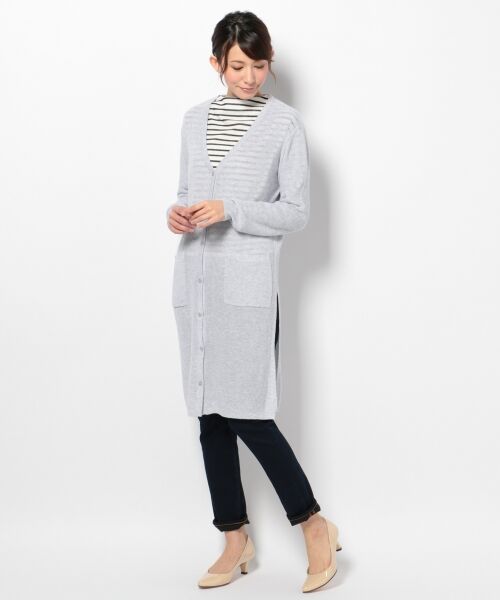 セール 16春 2 30nmcottonacrylic スリット入りロングカーディガン カーディガン ボレロ Any Fam エニィファム ファッション通販 タカシマヤファッションスクエア